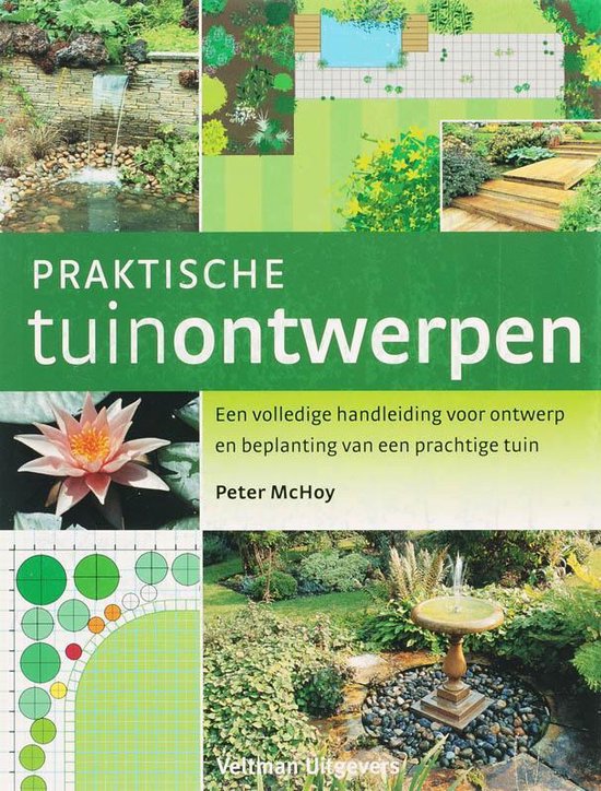 Cover van het boek 'Praktische tuinontwerpen' van Peter MacHoy en P. McHoy