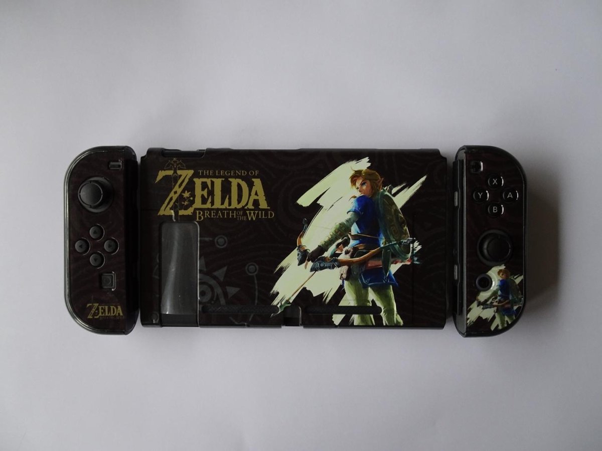 Nintendo Switch Cover Zelda Breath of the Wild inclusief Screen Protector - Merkloos
