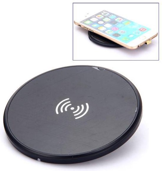 Qi Wireless Charging Plate - Zwart - Samsung Galaxy A6 | bol.com