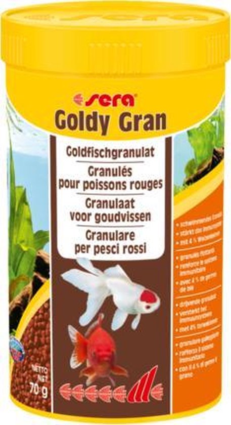 Sera Goldy gran 250ml korrel voor koudwatervissen