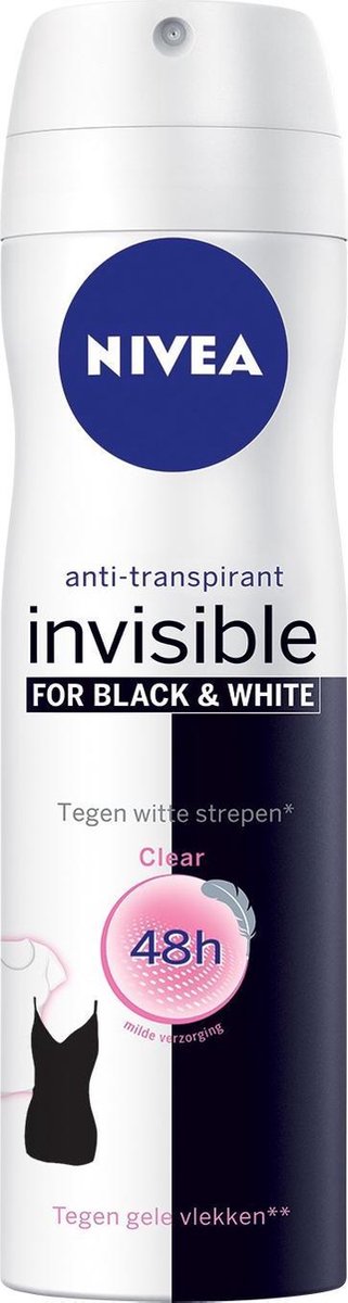 Goedkoopste NIVEA Invisible Black & White Clear - 150 ml - Deodorant