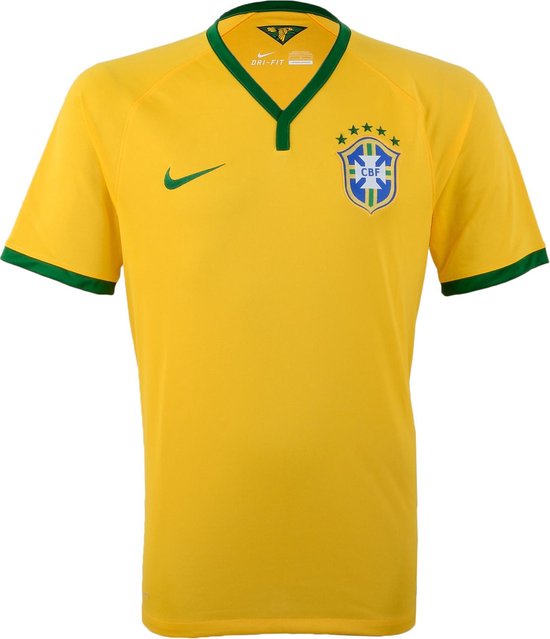 noorden trompet kam Nike Brazilië Thuis Voetbalshirt Heren - Large - Geel | bol.com