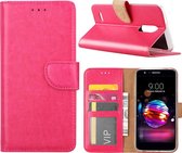Xssive Hoesje voor LG K11 2018 - Book Case - Pink