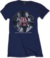 The Beatles Dames Tshirt -L- Budokan Octagon Blauw