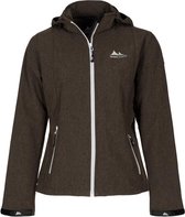 Nord Cape Rinda Softshell  Sportjas - Maat XL  - Vrouwen - bruin/grijs