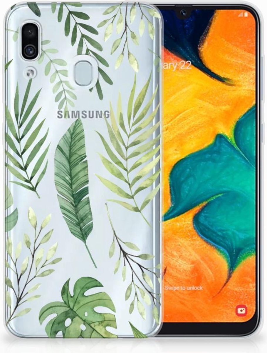Samsung Galaxy A30 TPU Case Leaves