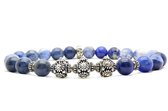 Beaddhism - Armband - Matt Blue - BT1222.3 - 8 mm - 21 cm