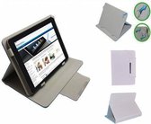 Intenso Tab 1004 Diamond Class Cover, Stijlvolle Hoes, Multi Stand Case, Wit, merk i12Cover