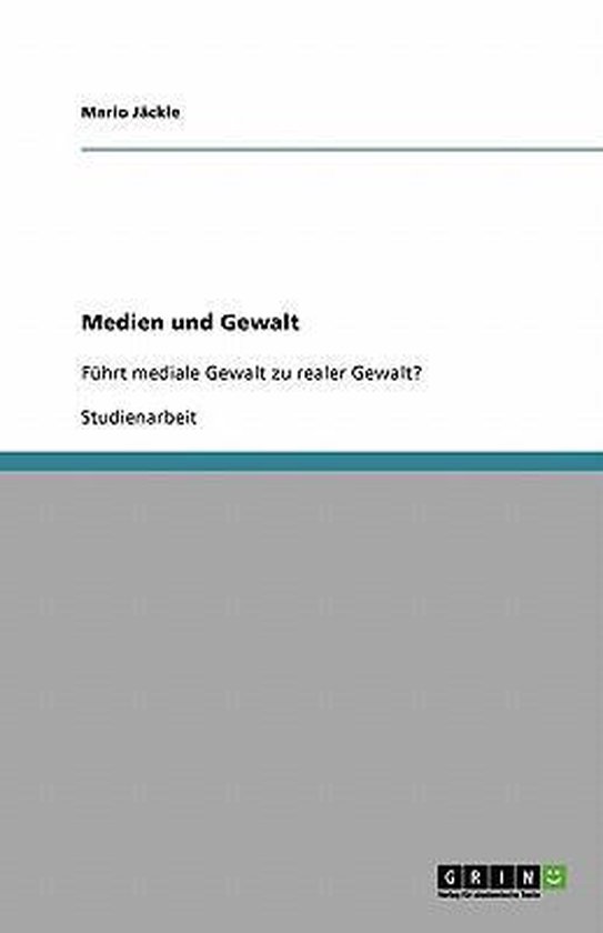 Medien und Gewalt - cover