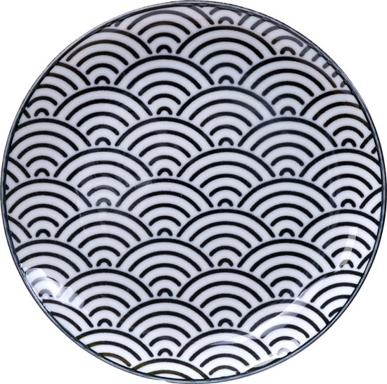 Assiette à petit-déjeuner Tokyo Design Studio Nippon Black - Esthétique Assiette à petit-déjeuner Tokyo Design Studio Nippon Black - Esthétique