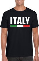 Zwart Italie supporter shirt heren S