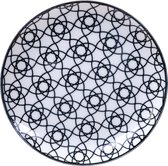 Tokyo Design Studio - Nippon Black Dessertbord - Strepen - 16x2cm