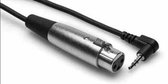 Hosa XVS-101F camc.mic.cable XLR3F to r-angle 3.5mm TRS 1ft