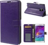 Cyclone wallet cover Samsung Galaxy Note 4 paars