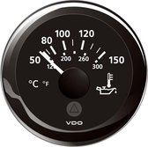 VDO ViewLine zwarte Olietemperatuurmeter