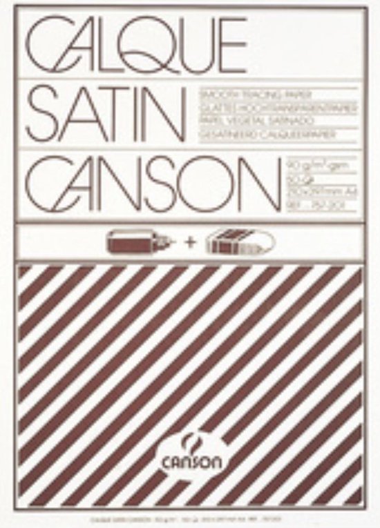 Canson, Rouleau, Papier calque, 900 mm x 20 m, 90G, Satiné, C2000012128