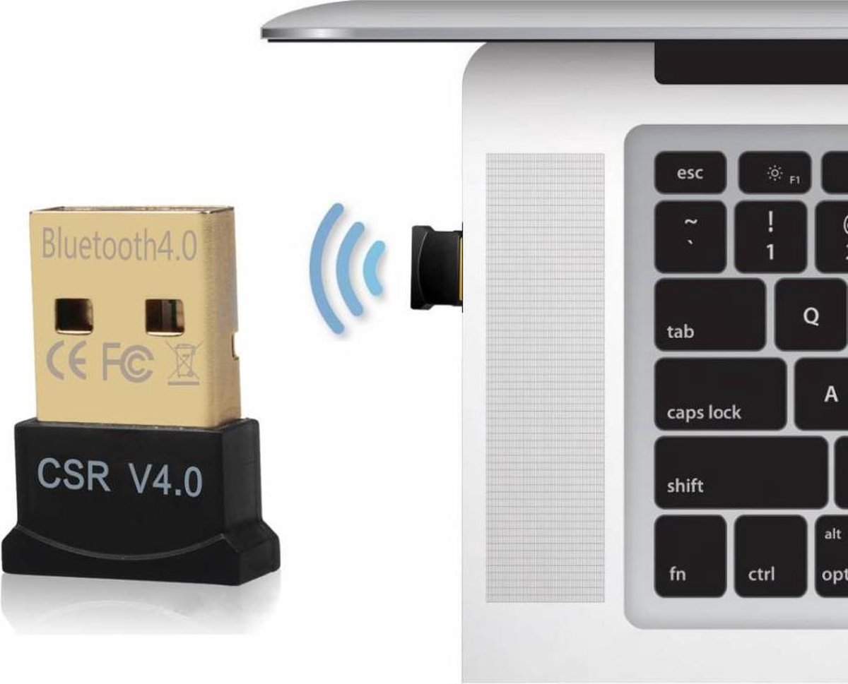 Bluetooth adapter - draadloze dongle - dual mode - verbind meerdere bluetooth apparaten - alleen voor Windows - DisQounts - Merkloos