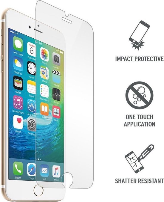Vergelding criticus Zelfgenoegzaamheid iPhone 8 tempered Glass screenprotector ECHT GEHARD GLAS bescherming |  bol.com
