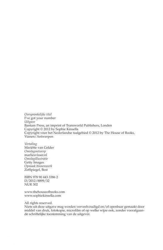 Pagina met tekst over oorspronkelijke titel en copyright.