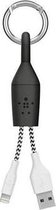 Belkin Lightning USB-clip Sleutelhanger - Zwart