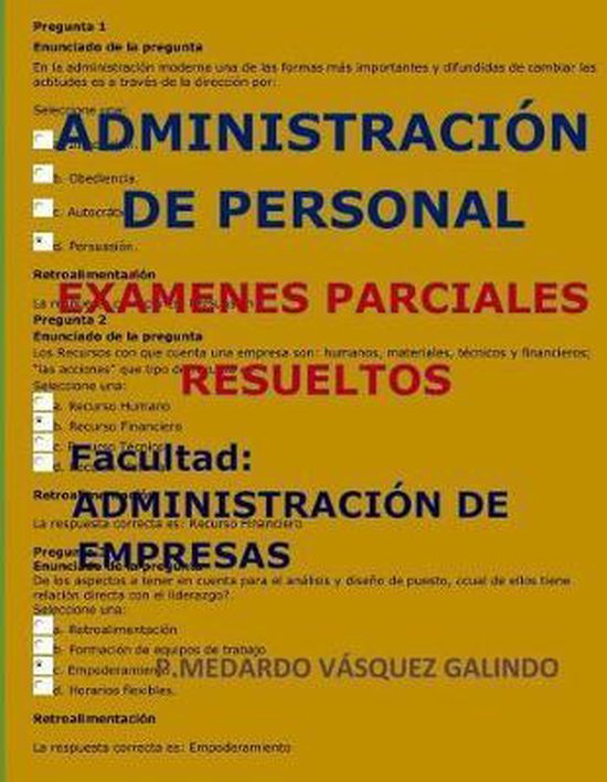 Administraci�n de Personal-Ex�menes Parciales Resueltos - cover