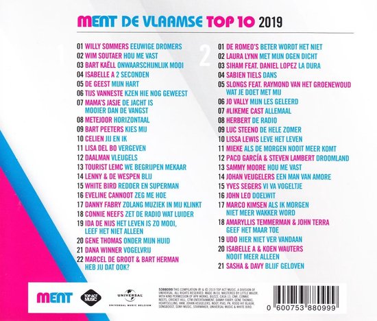 Ment - De Vlaamse Top 10 2019