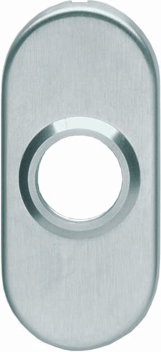 Intersteel rozet ovaal verdekt 4mm inox mat