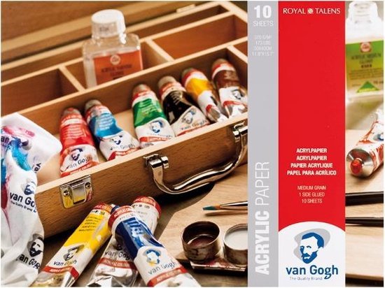 schouder Wierook pion Van Gogh acrylverf papier - wit - FSC mix | bol.com