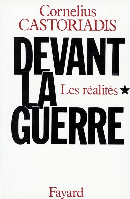 Devant la guerre - cover