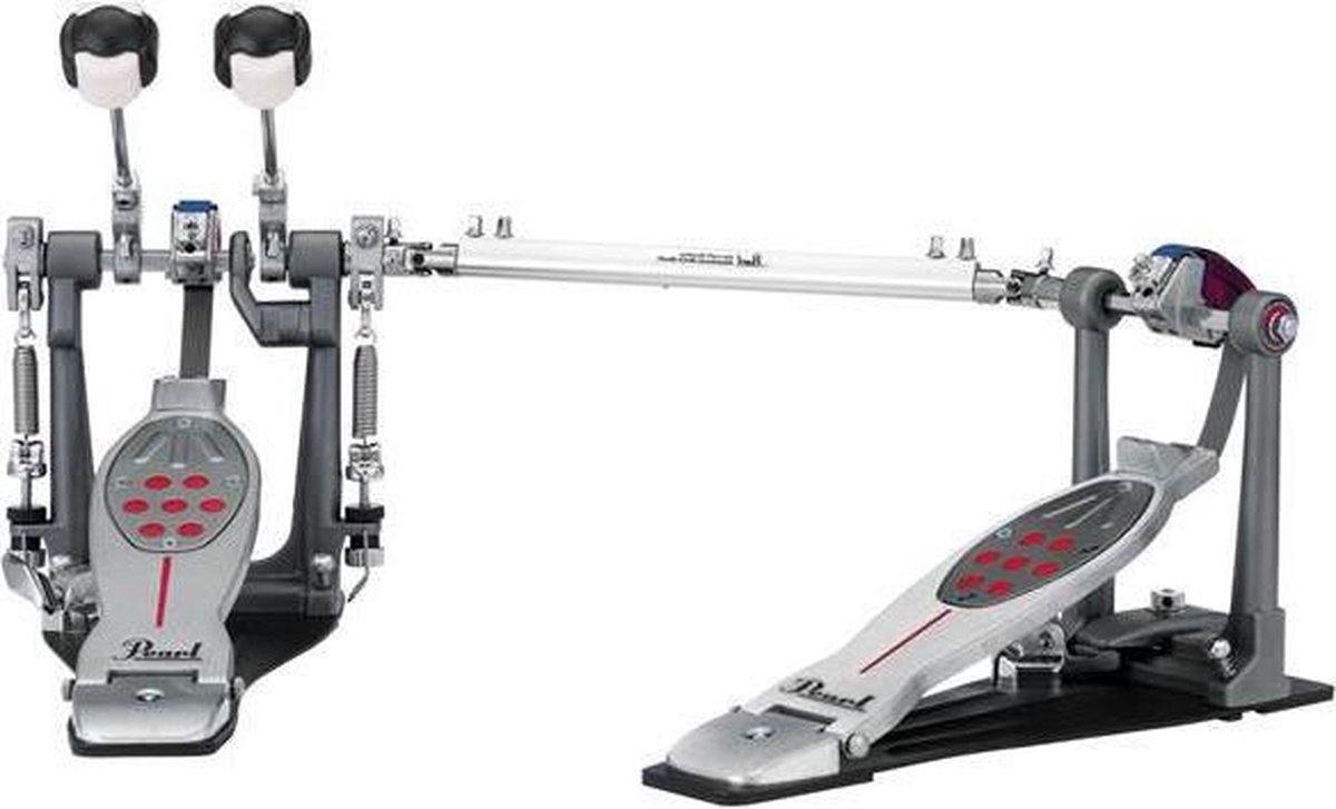 Pearl P-2052CL Red Line Double Pedal Chain Drive Lefty drumpedaal