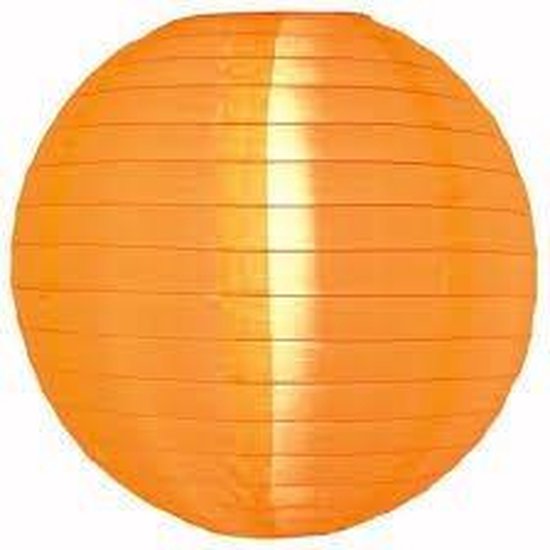 Lampion-Lampionnen  Nylon lampion oranje - 45 cm - plastic