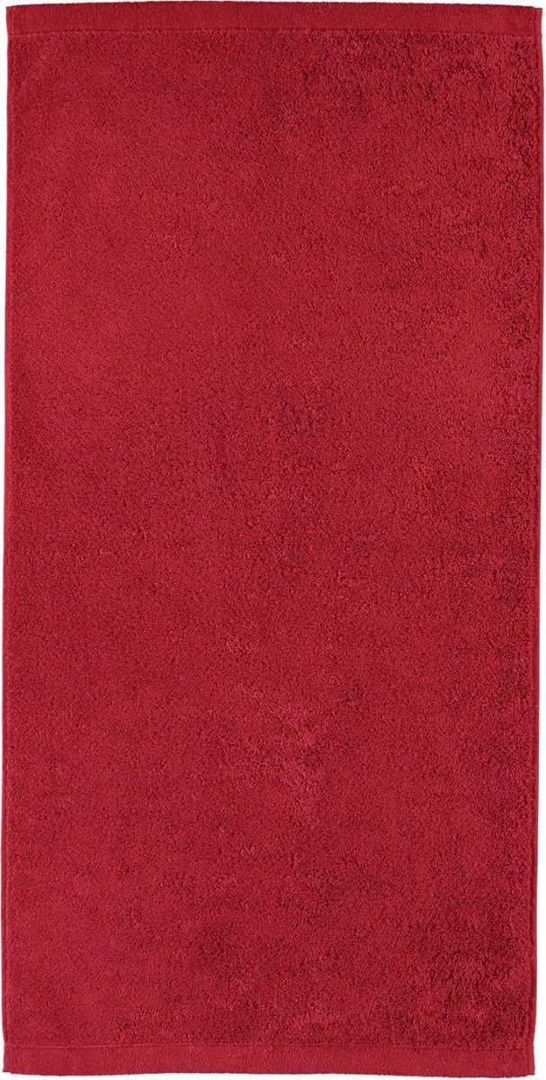 CAWÖ Lifestyle Uni Badhanddoek - Bordeaux Rood - 50x100 Cm