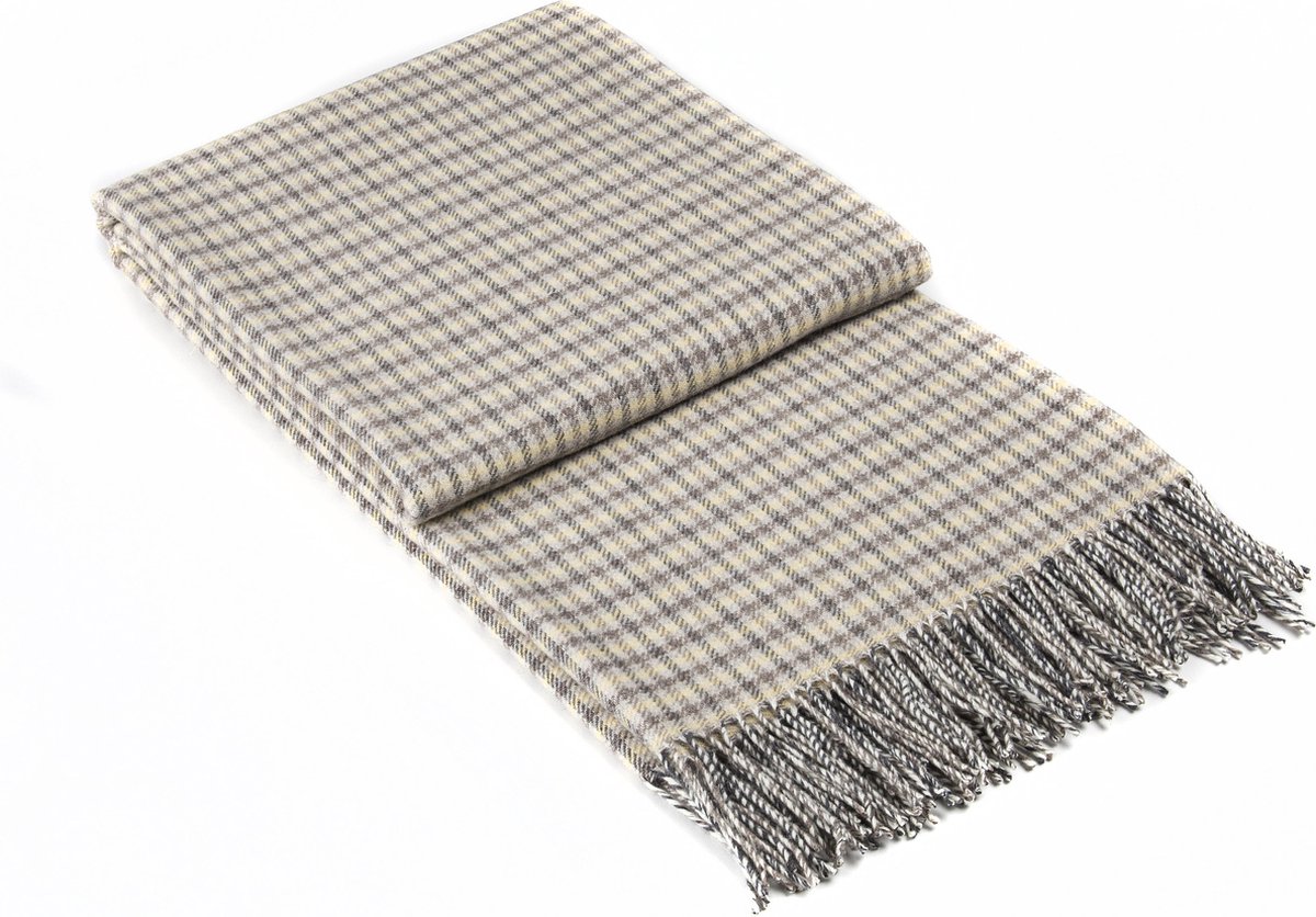 Most plaid Darwin - 90% merino wol; 10% cashmere - geel Multi colour