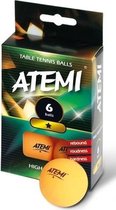 Tafeltennisbal ATEMI 1 ster oranje/6 st