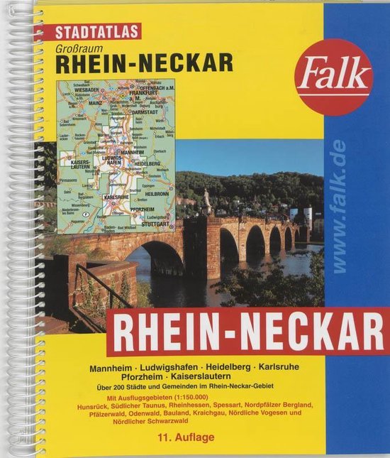 Cover van het boek 'Rhein Neckar kaartboek'