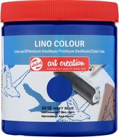 Talens Art Creation lino paint 250ml - Bleu marine - linoléum - imprimé bloc
