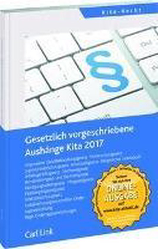 Gesetzlich vorgeschriebene Aushänge Kita 2017 - cover