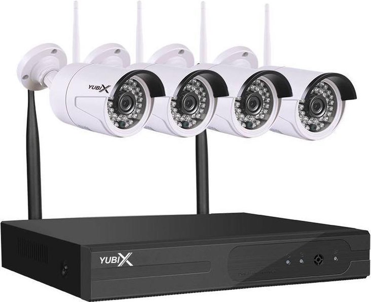 YubiX Beveiligingcamera set WiFi 4 IP Camera + 2TB harde schijf | bol.com
