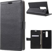 Litchi Cover wallet case hoesje LG Zero F620 H740 zwart