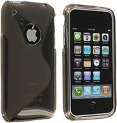 Apple iPhone 3G / 3GS Silicone Case s-style hoesje Smoke