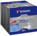CD doosje Verbatim 25pcs Pack SlimCase colour