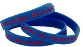 Barcelona Fc Armbandje rubber blauw Barcelona