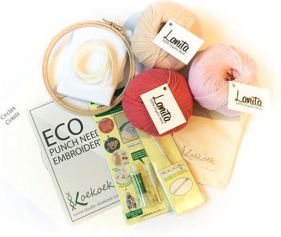 Eco Punch Naald Startpakket met Ecologische Wol en clover punch needle  embroidery tool... | bol.com