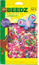 SES Beedz - Strijkkralen - Mix Glitter - 3000 stuks - PVC vrij