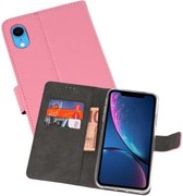 Booktype Telefoonhoesjes - Bookcase Hoesje - Wallet Case -  Geschikt voor iPhone XR - Roze