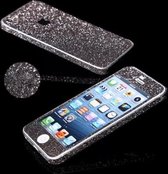 Xssive Glitter Sticker voor Apple iPhone 5 Apple iPhone 5s iPhone SE Grijs - Zwart Duo Pack/2 stuks