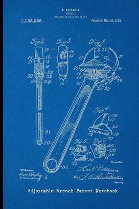 Adjustable Wrench Patent Notebook 9781720275411 Patent Pending