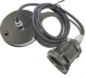 Hanglamp Fitting Strijkijzersnoer Zilver Grijs E27