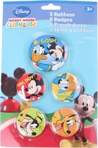 Disney Buttons Mickey Mouse 5 Stuks