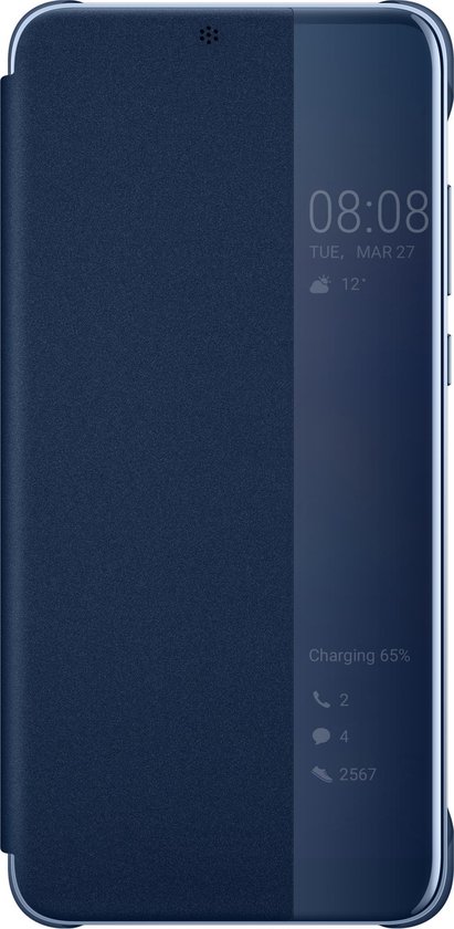 Huawei Smart View Flip Cover diep blauw voor Huawei P20 PRO | bol.com